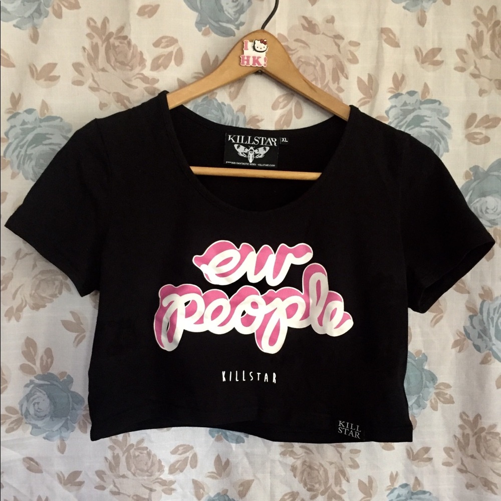 Killstar Crop Top “Ew People”